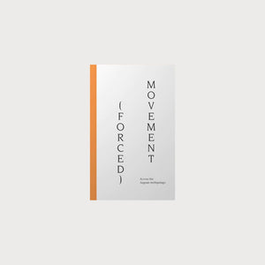 A white book with a yellow spine on a white background. The book is called Forced Movement.