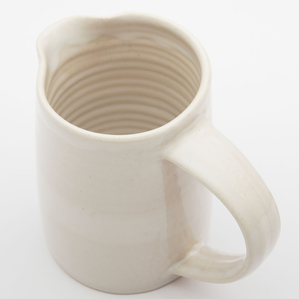 A handmade ceramic jug made by independent London artist Alice King