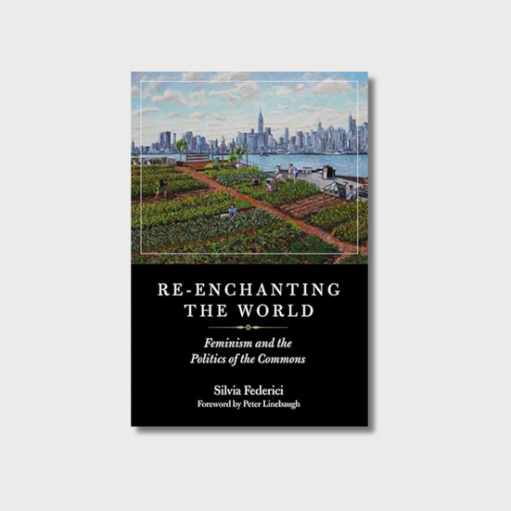 Book cover of 'Re-Enchanting the World' by Silvia Federici on a light gray background