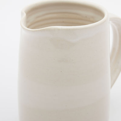A handmade ceramic jug made by Alice King in south London, east Dulwich